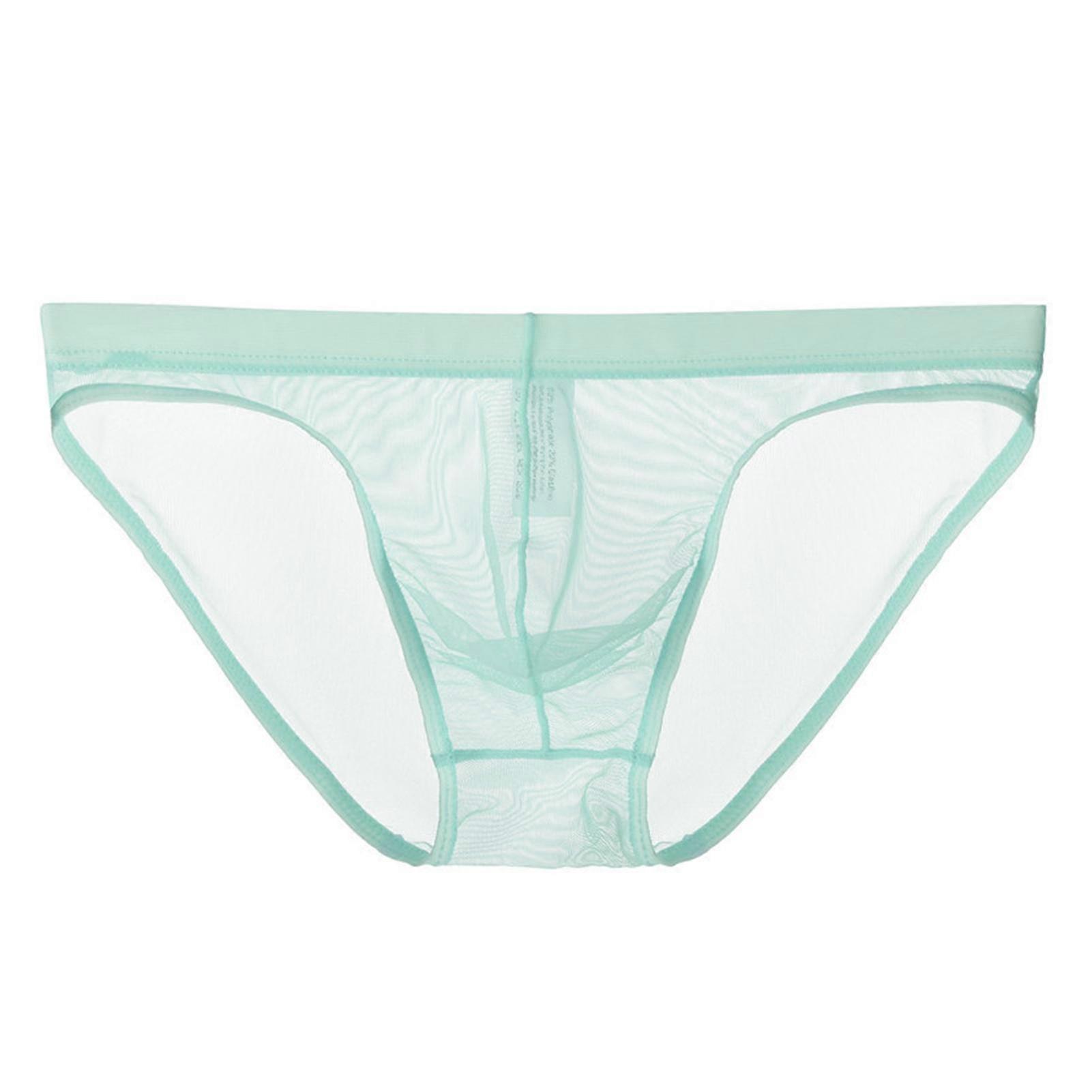 Daily Wear Men Underwear Low Rise Briefs with Transparent Net