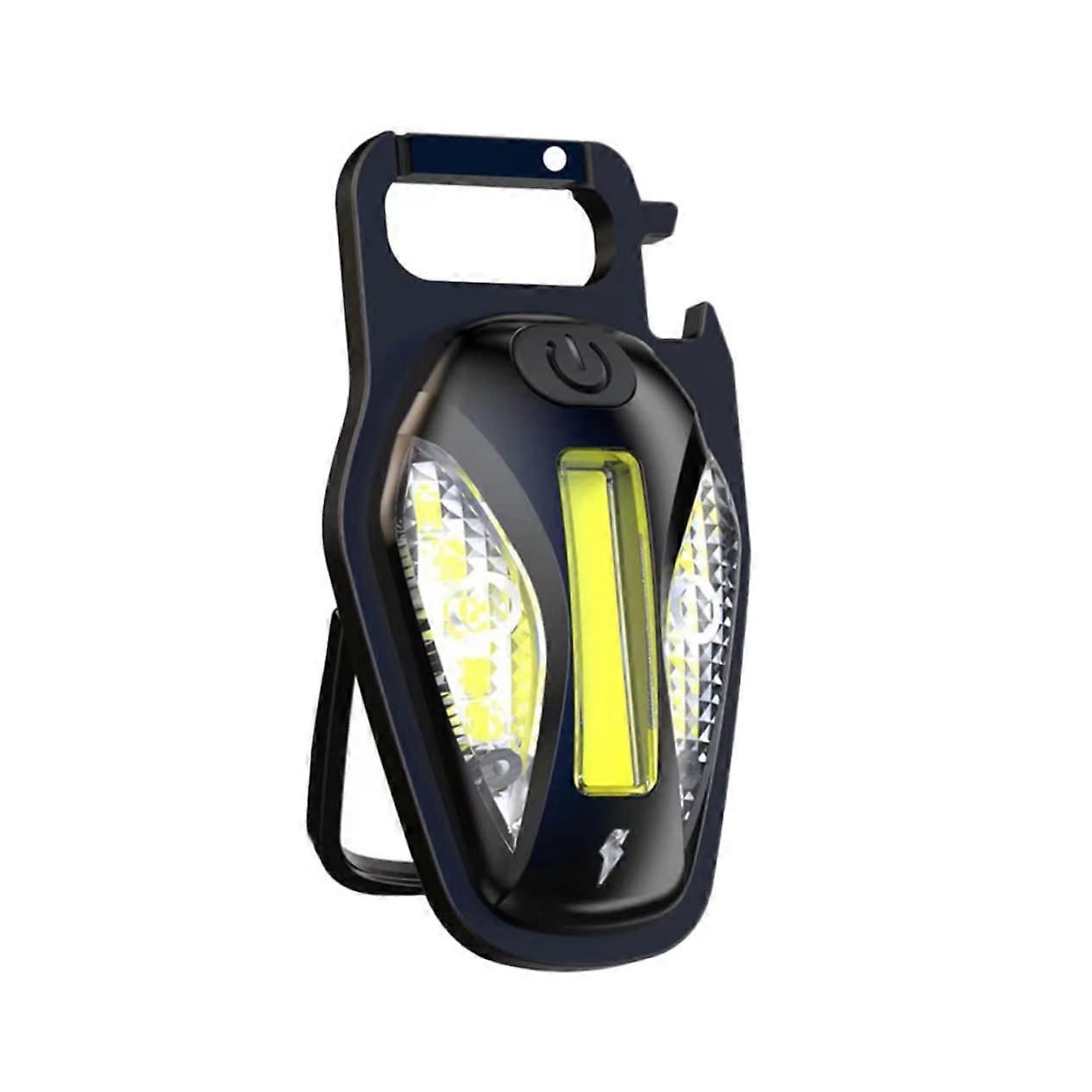 LED Rechargeable Work Light TwinSet, Keychain Torch, Camping Light, Magnetic Base, USB Rechargeable,  Brightness