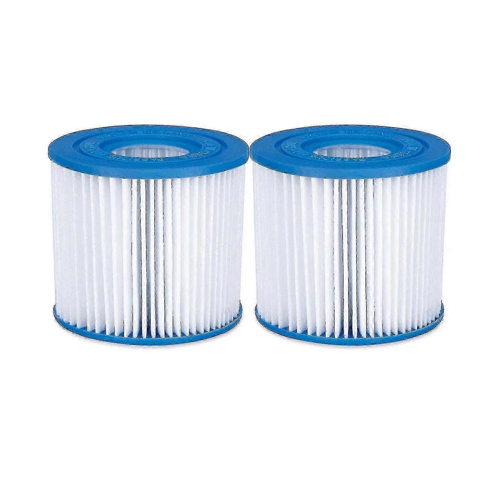 Summer Waves Type D Pool Filter Cartridge Heavy-Duty Paper 2-Pack Replacement