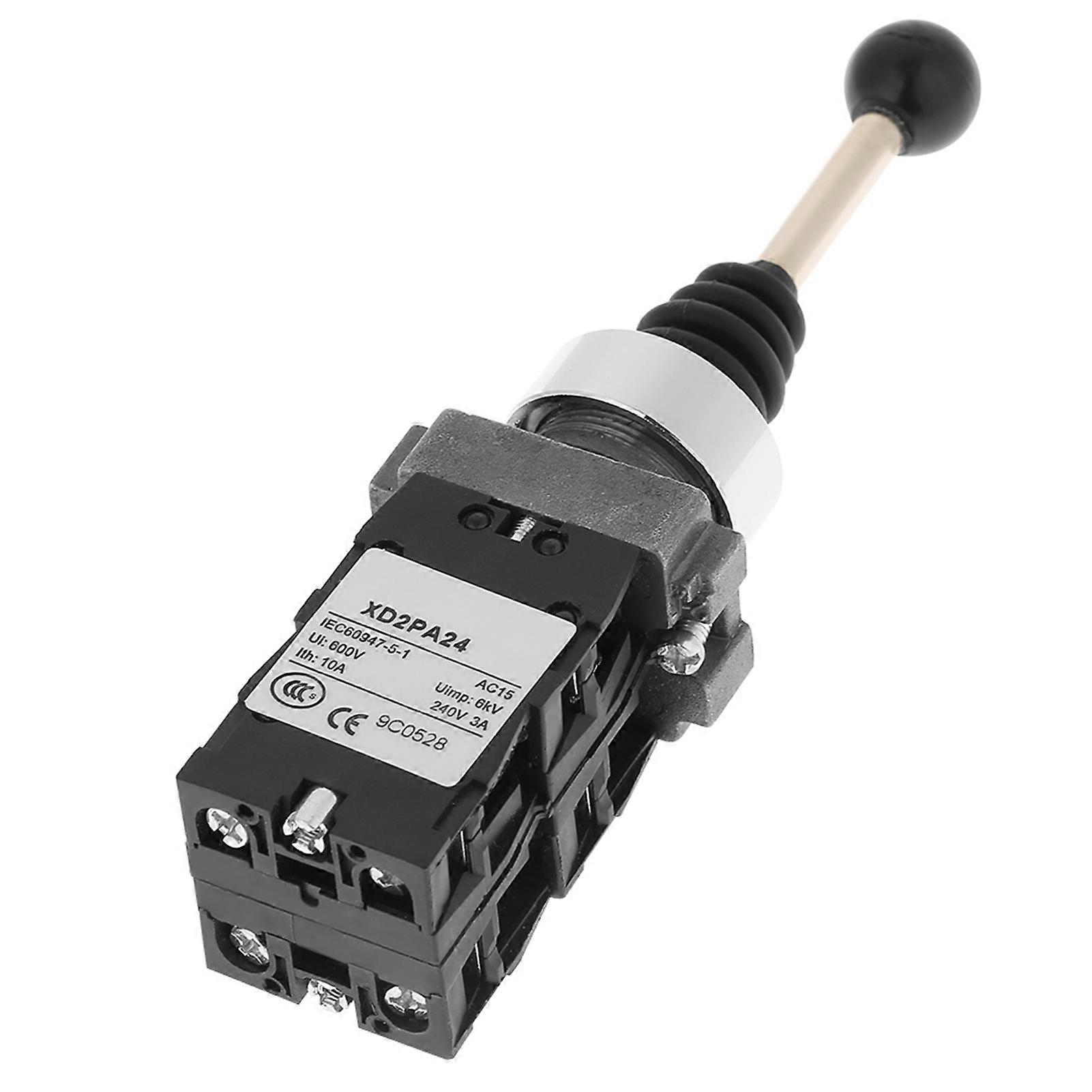 1pc Joystick Controllers Spring Return Switch 4 Position Joy Stick Control Replacement Black