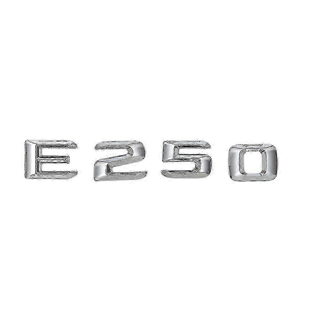 Car Trunk Chrome Rear Emblem Badge Letters E250 for E-Class W110-W212