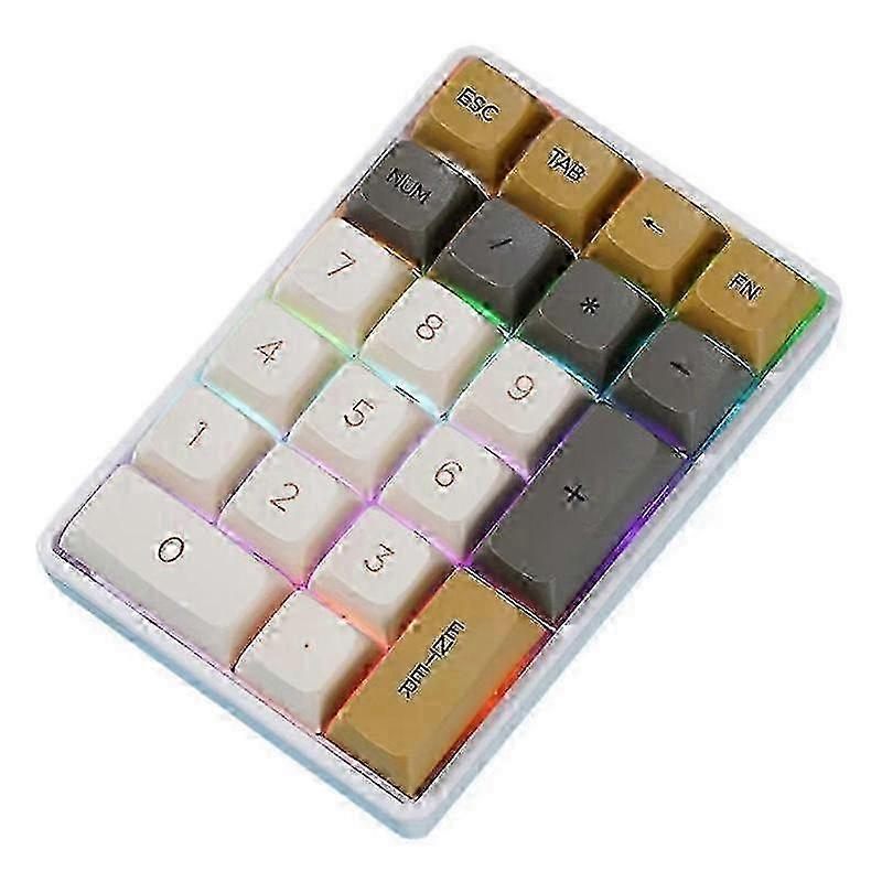 21keys Mini Keyboard 2.4g Wireless Number Pad Mechanical Numeric Keypad For Accounting Numpad Gaming Programmingkeypad A