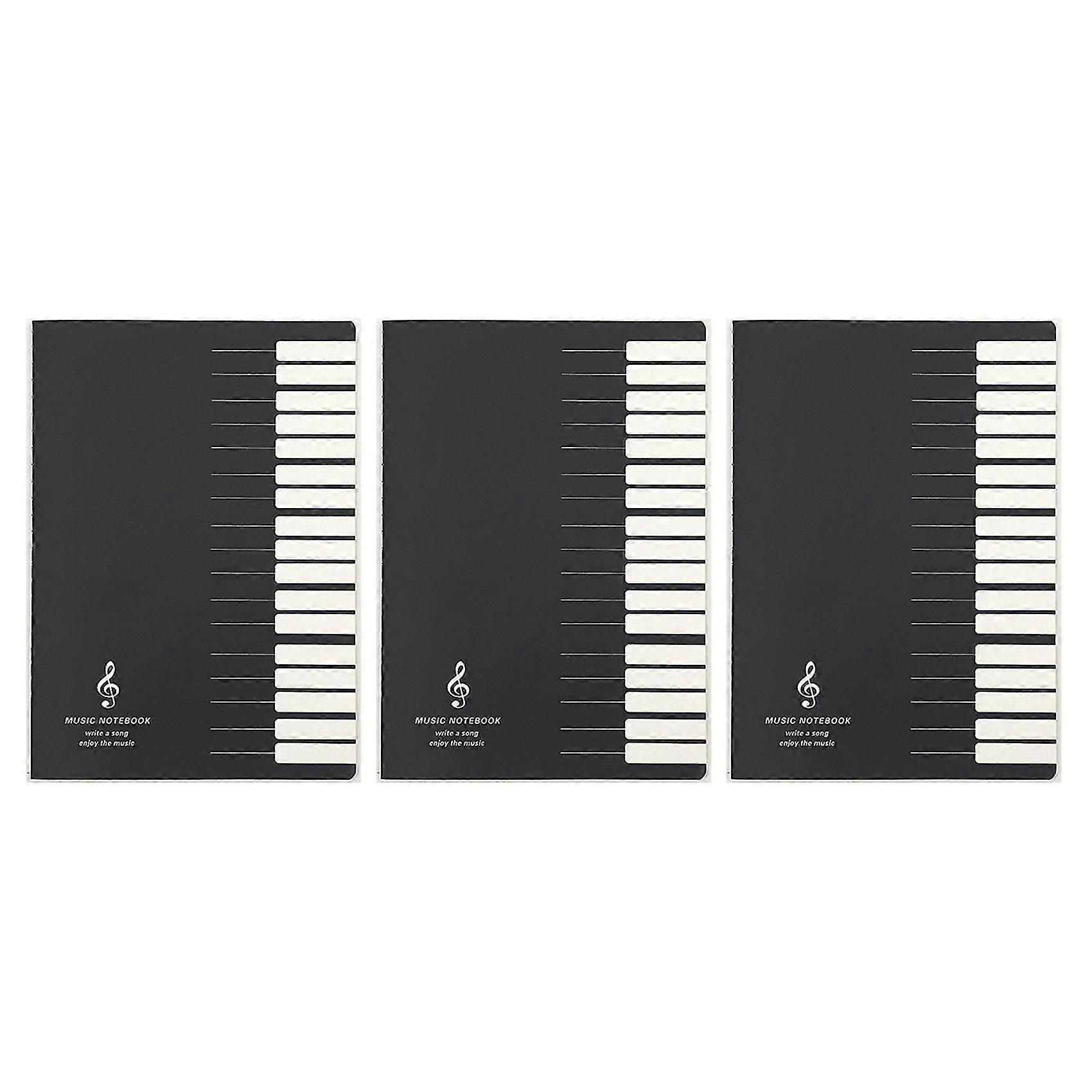3x Cinci Linii Music Notes Notebook Muzica Tab Personal Stave Notebook