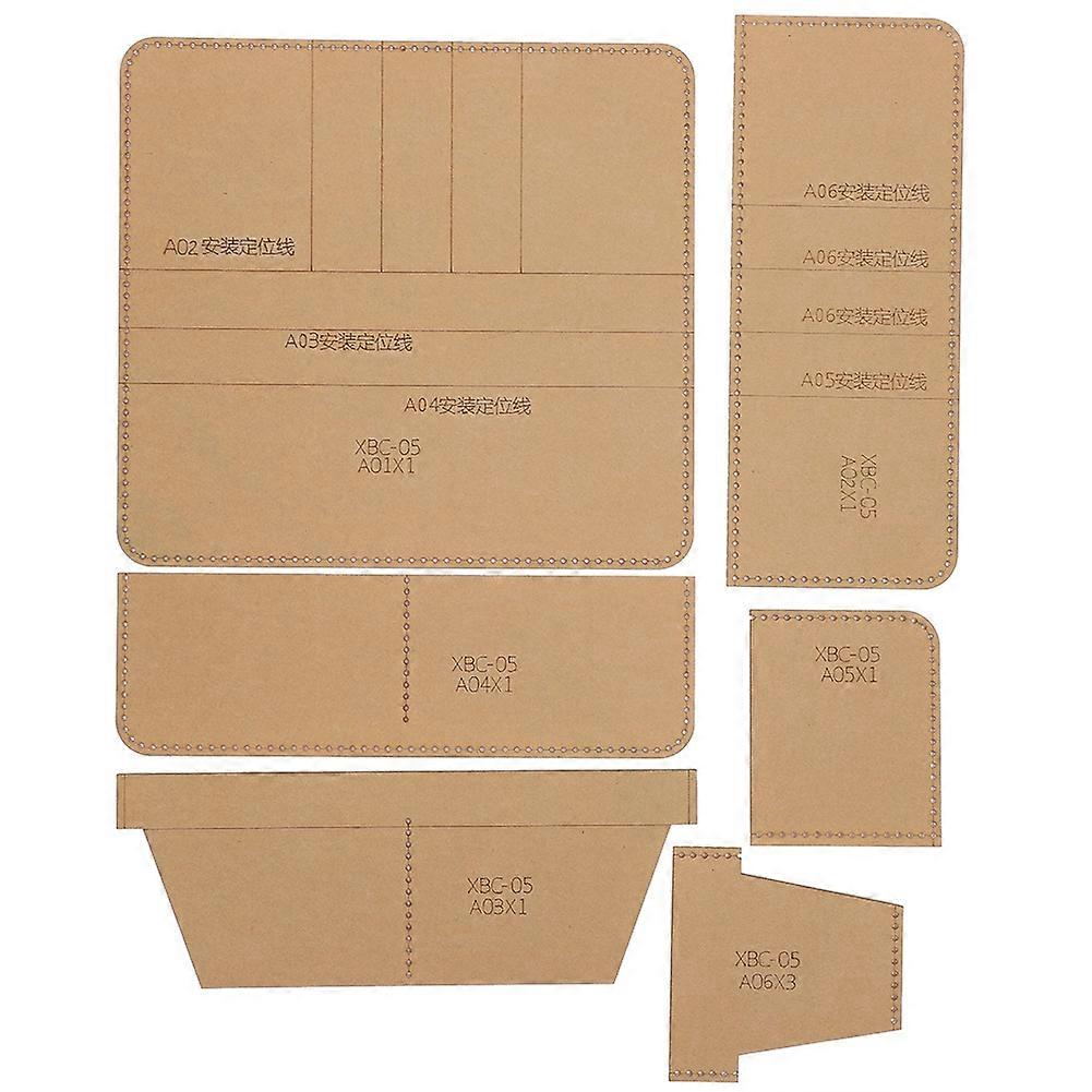 Acrylic Wallet Template Transparent Manual DIY Portfolio Leather Craft for Long Wallet