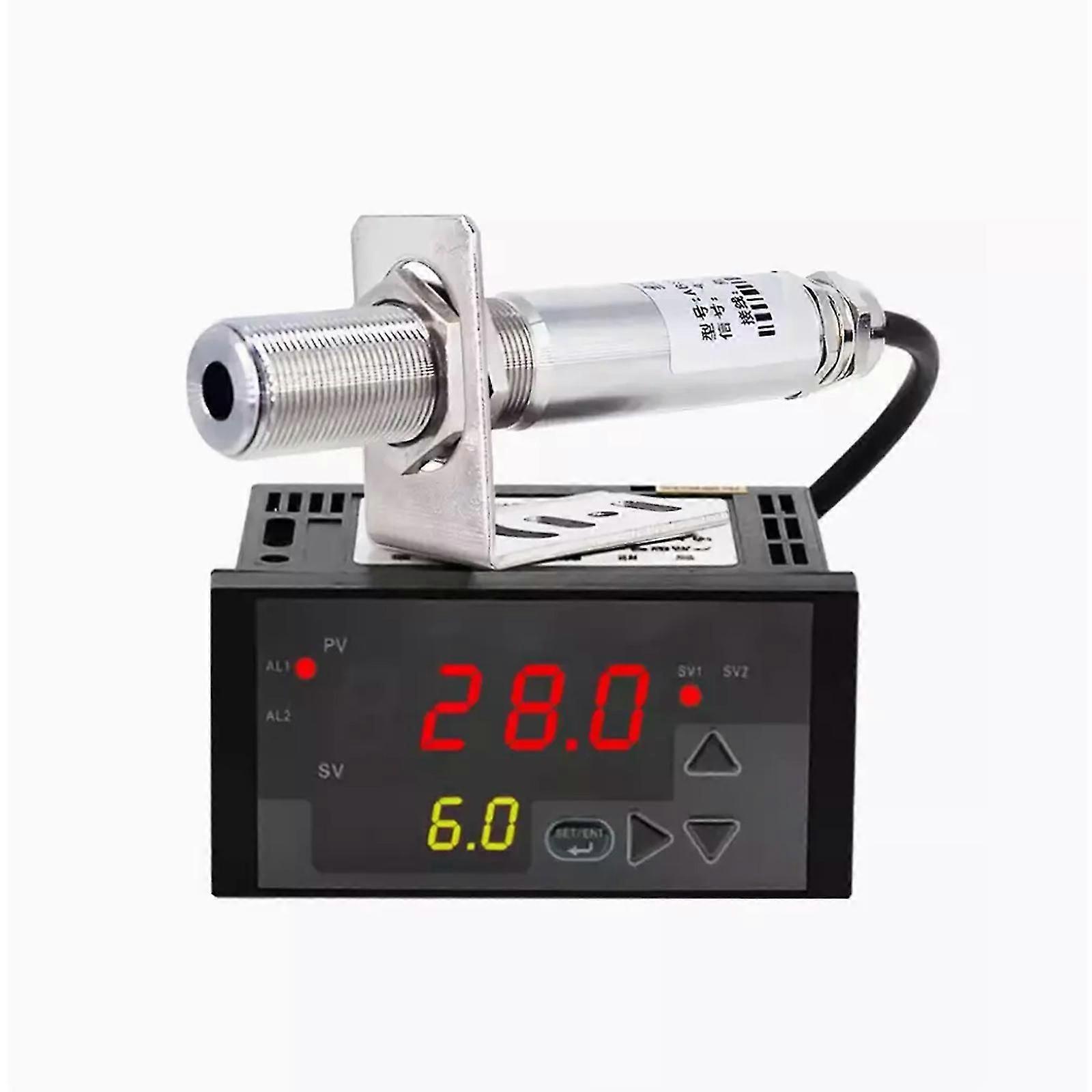 Industrial Online Non-contact Infrared Temperature Controller Sensor 0~1200 IP65 Protection