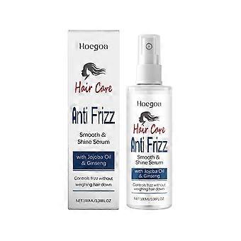 Spray Sérum Brilho Suave, Spray Nutritivo para Cabelos Secos e com Frizz com Óleo de Semente de Jojoba e Extrato de Raiz de Ginseng, Fórmula Leve e Não Oleosa, 10
