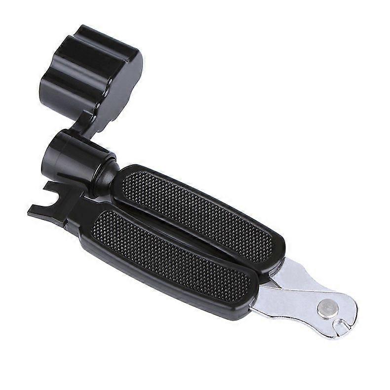 3 In 1 Guitar String Winder String/pin Puller/string Cutter Pliers Guitar Peg Change Tool1pcs-black
