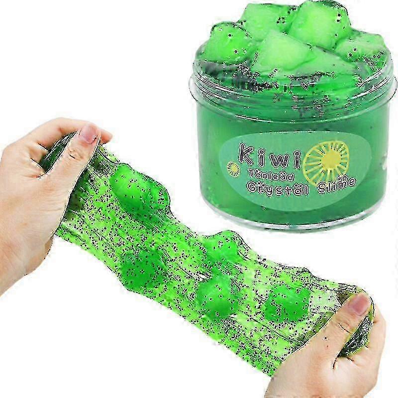 New 2023 Soft Slime Elastic Fruit Stress Relief Squeeze Toys - 70ml Non-Sticky Cloud Color Clay (DIY) Popular in 2025