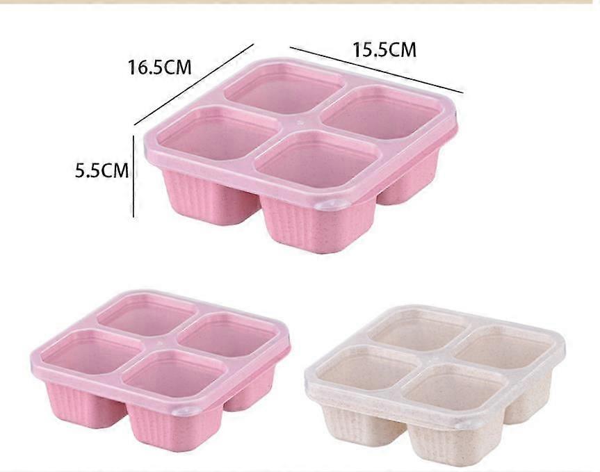 2Pcs Divided Snacks Serving Tray with Lid Divided Platter Food Storage Container for Nuts Candy
