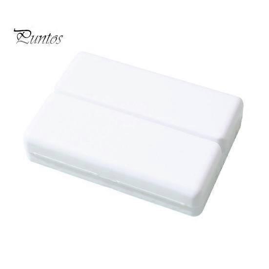 Pill Organizer 7-Compartment Folding Magnetic Pillbox Durable Odorless Clear Lids Daily Pill Organization Box