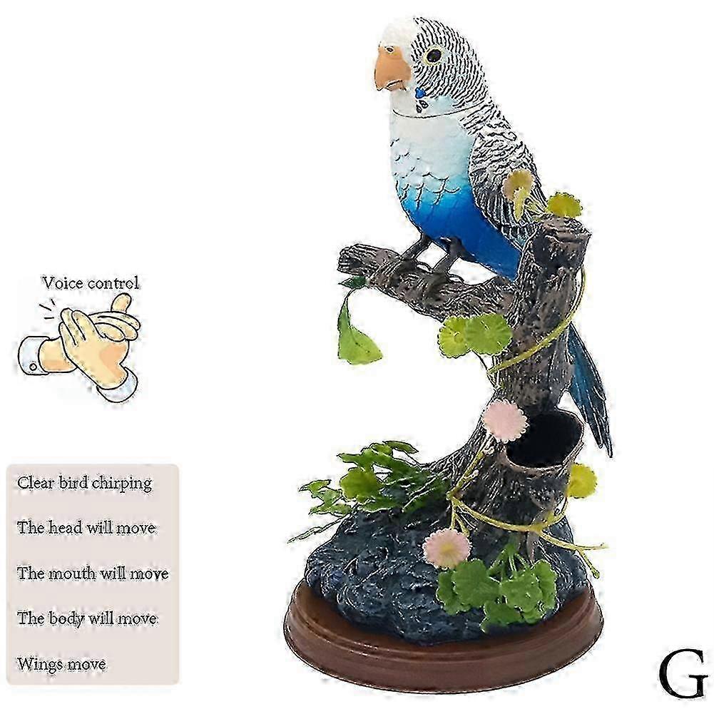 Electric Birds Voice Control Parrots Office Decor Gift Sensor Simulating 2025