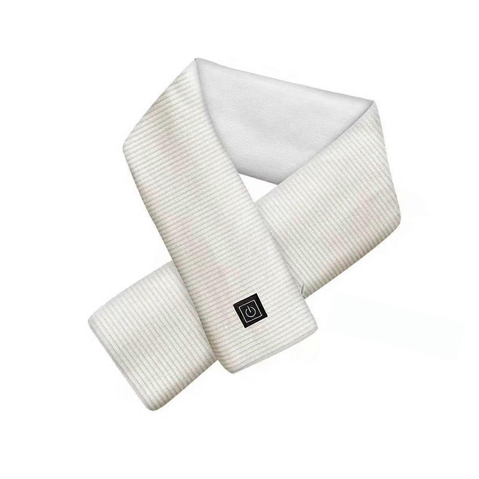 Modifiable Warmed Muffler 3 Temperature Configuration Mobile Muffler For Inside Use Extreme Soft Warm Muffler With Overwarm Security  White