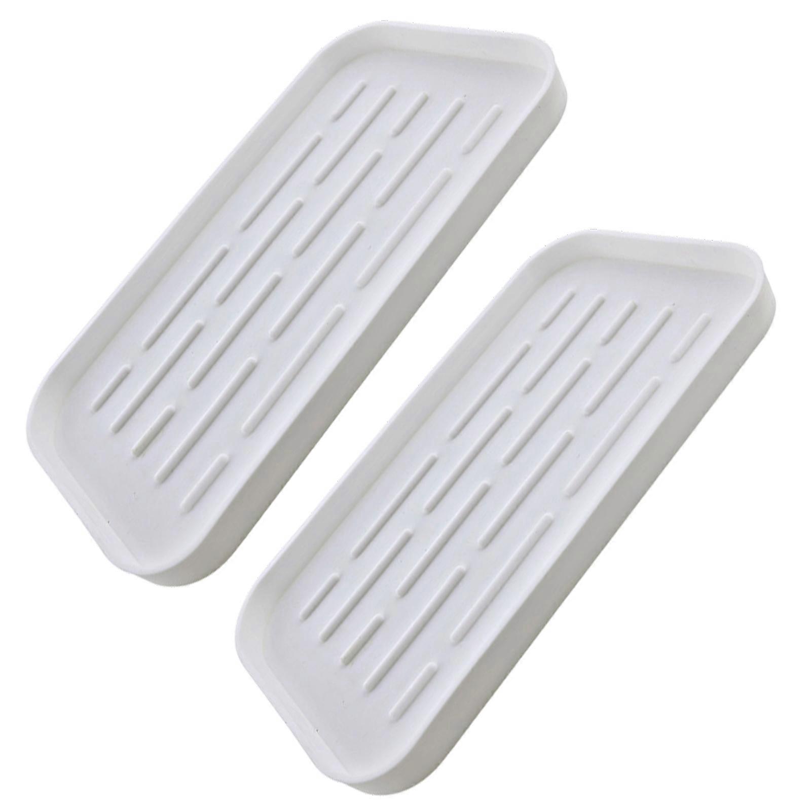 Foldable Dish Drying Tray Heatproof Silicone Materials Fit Multiple Cookware Size For Home Use  White