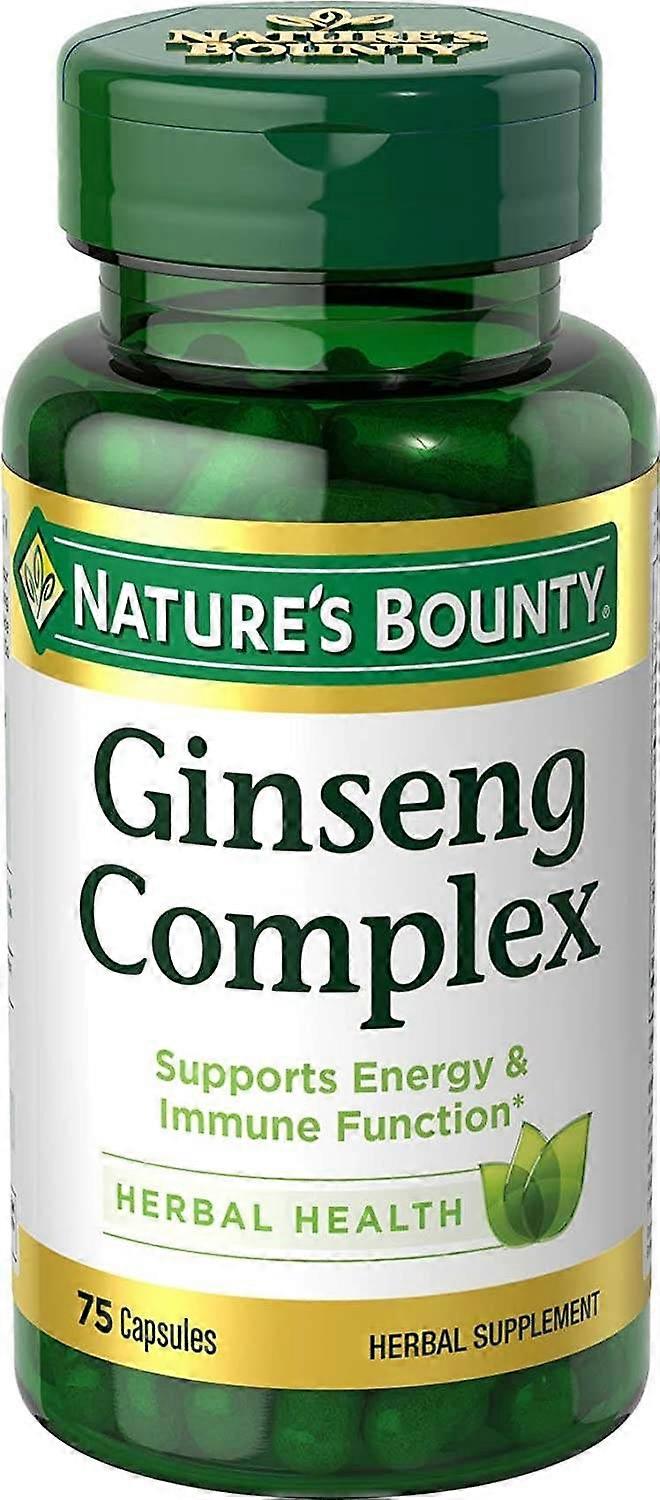 Nature's Bounty Ginseng Complex, Capsules, 75 Ea