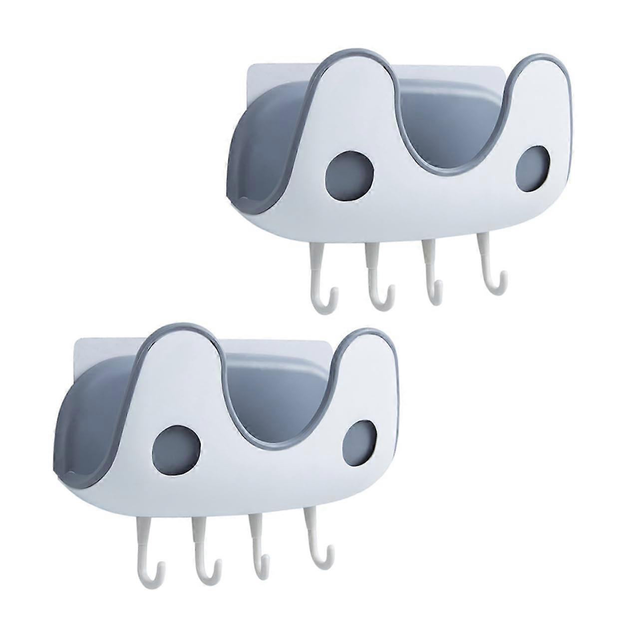 Pot Lid Rack Two Pack Wall Mounted Kitchen Organiser Storage Rack Cutting Board Holder