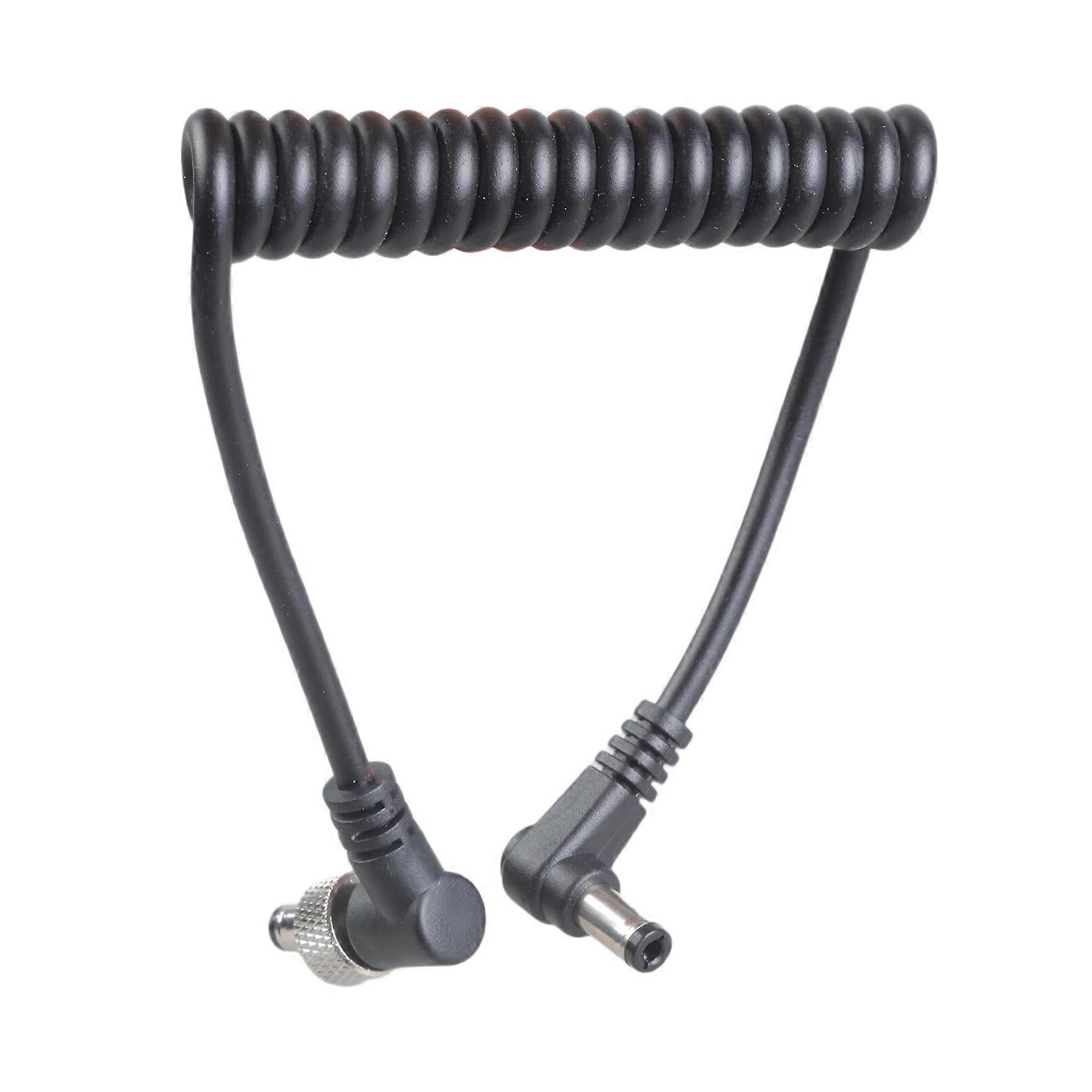 Locking Threaded .5x2. Male Power Cable Angled Plug 80cm For Monitors Laptop Adapters Multicolor