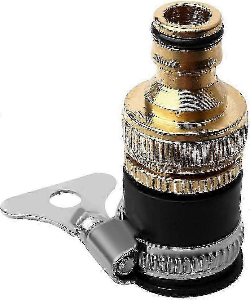 Round Faucet Connector, 1/2'' to 3/4'' Diameter Brass Hose Connectors Unive