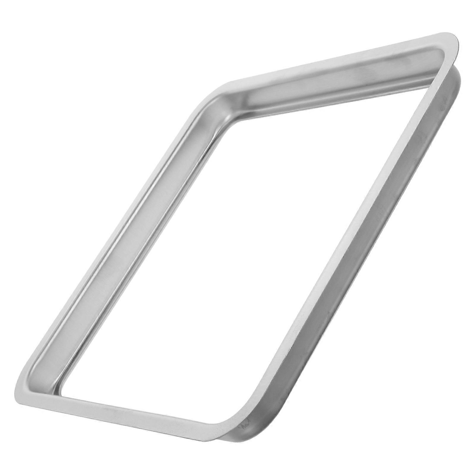 Stainless Steel Trash Can Lid Cover with Swing Flap for Counters