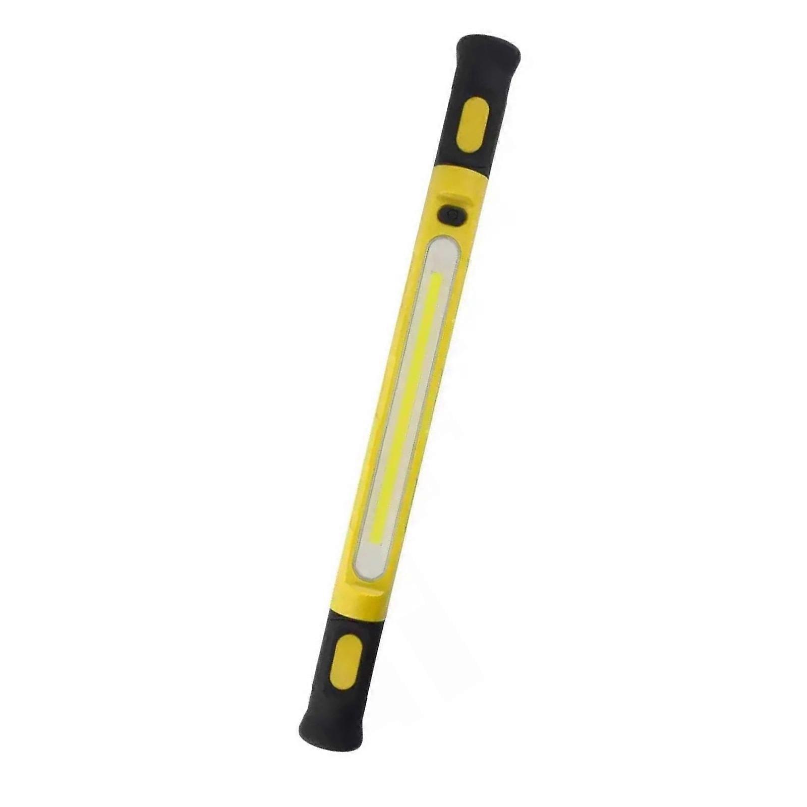 Direct current Crisis Work Light Armed With Attractive Base And USB Charging For Backpacking And Maintenance Rose ABS  Yellow