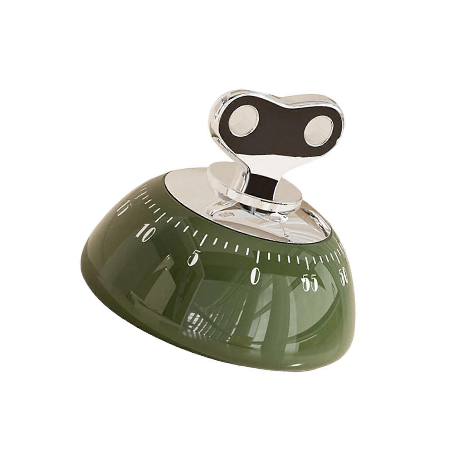 Stainless Steel Refrigerator Timer with Magnets 60 Minutes Countdowns Alarm Clock Multipurpose Time Management Tool  Green