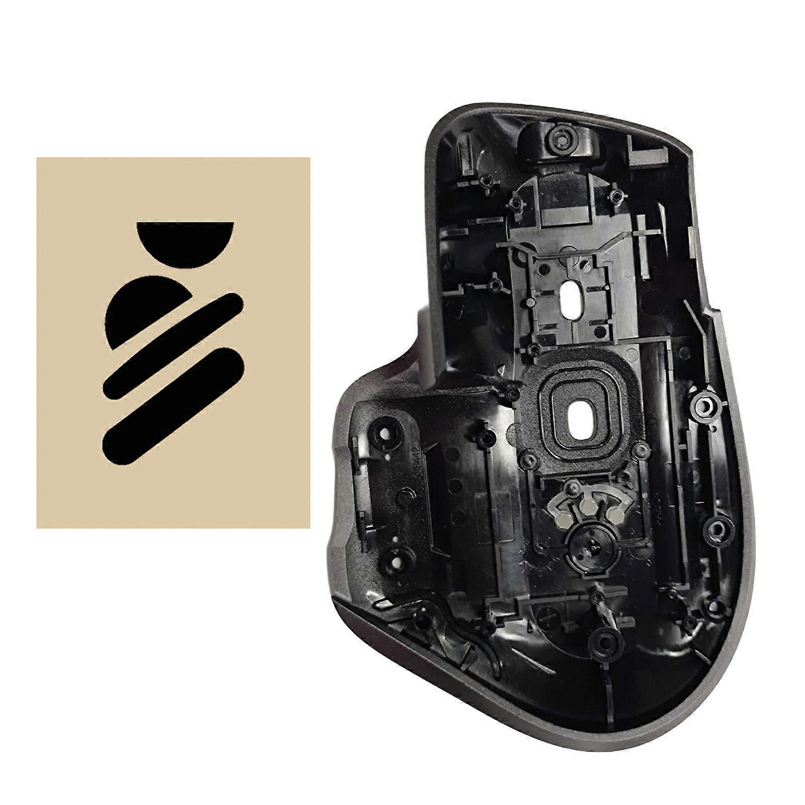 Replacement Mouse Shell Bottom Cover With Skates Toolless Installation for MX 3 3S Gaming Office Use Multicolor