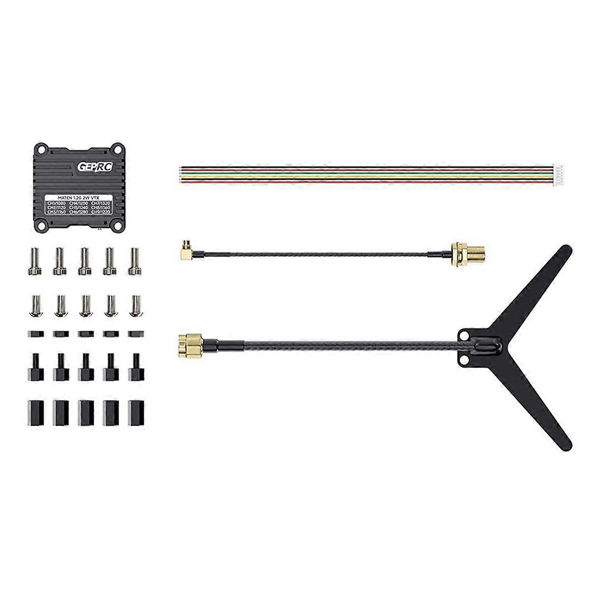  MATEN 1.2G 2W VTX Long Range FPV Drone Transmitter Adjustable 25mW to 2000mW 1080-1360 MHz for Raci