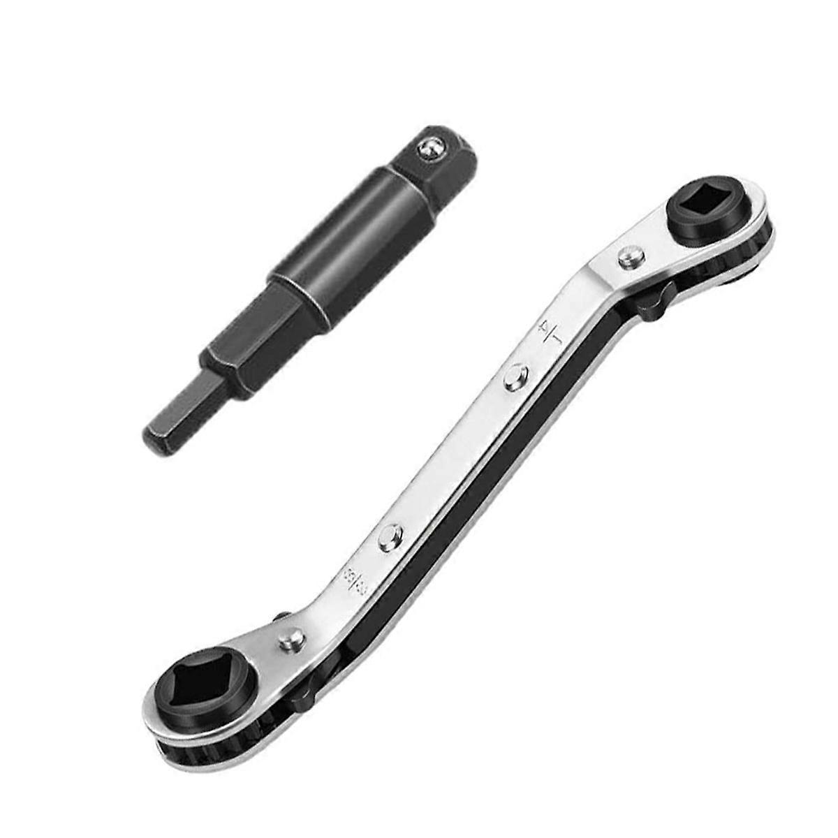 Hvac Service Wrench with Hex Bit Adapter