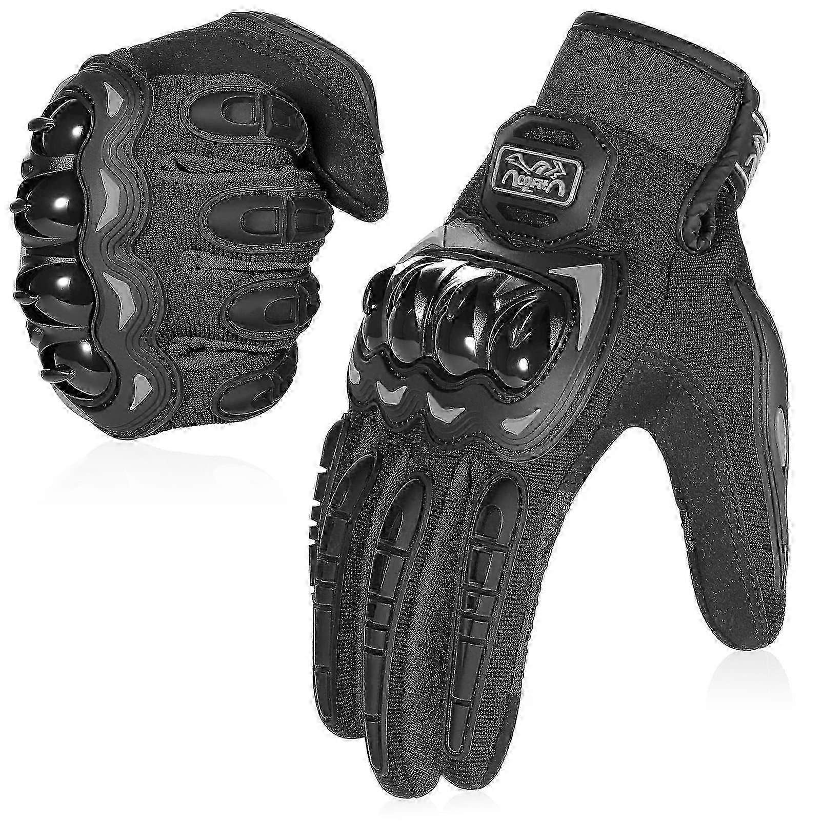 XL Black motorcycle gloves