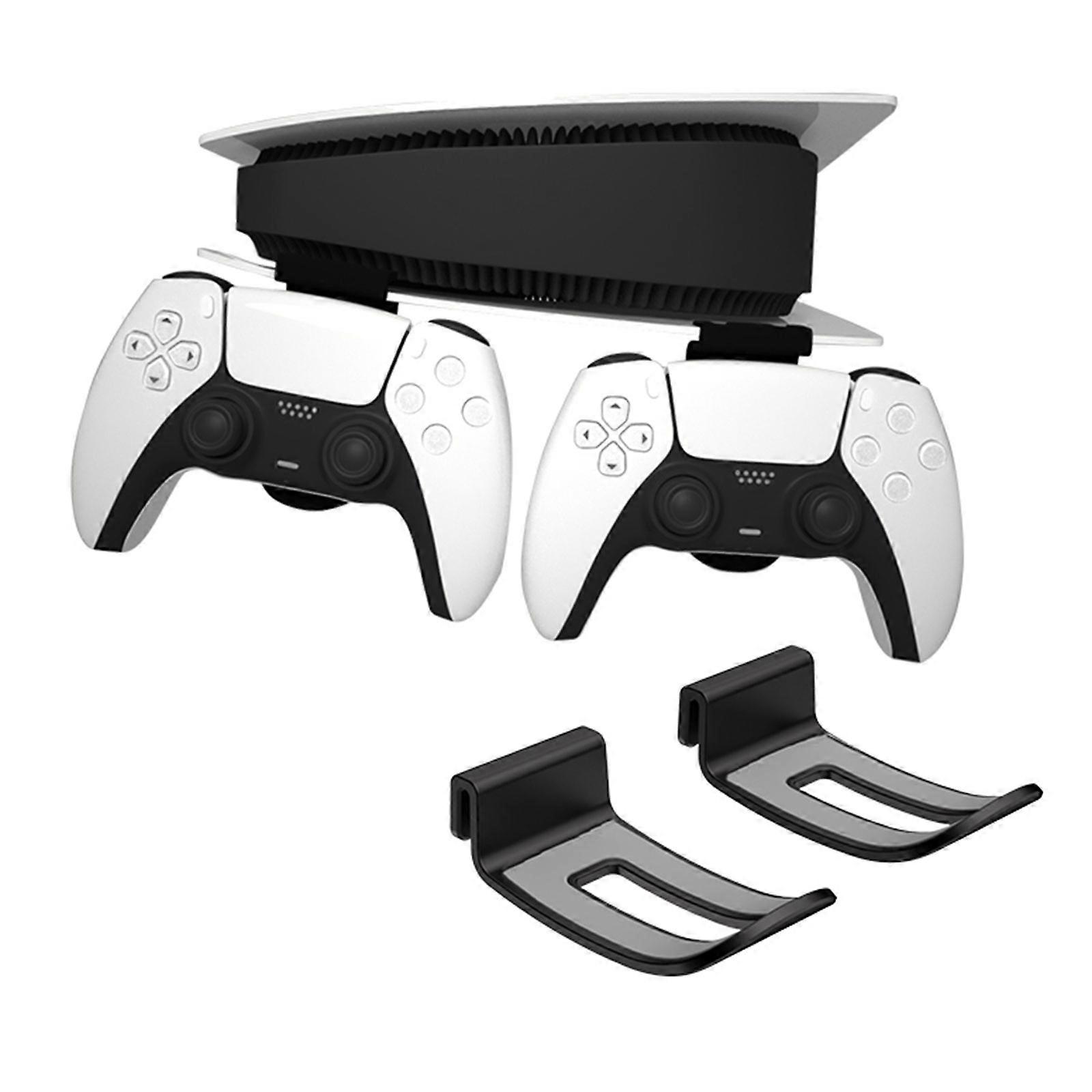 Game Host Rack Wall Mount Storage Bracket Stand Console Controllers Headphone Mount Shelf Holder with Screws Multicolor