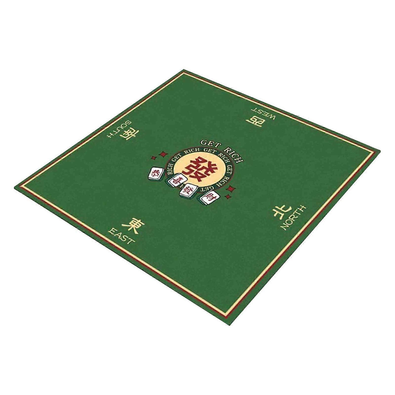 Mahjong Mat Reduction Mahjongg Table Mat Mahjong Accessories Tablecloth Game Poker Domino Game Game Mat for Card Board and Tile Games 70x70cm