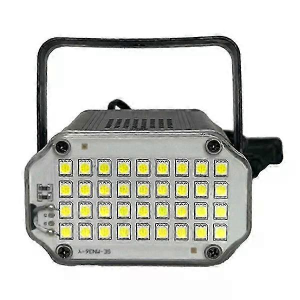 Strobe light with sound activation & adjustable speed, 36 super bright white LEDs