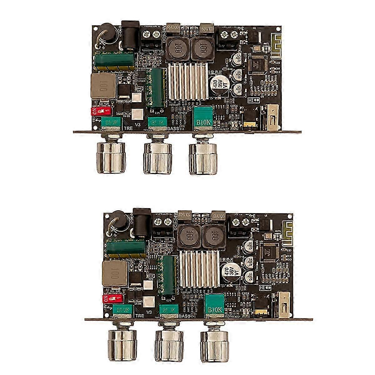 2pcs 100W Mono Amplifier Board with Bluetooth High Power Audio Amp Module ZK-1001U for DIY Home Theater Systems