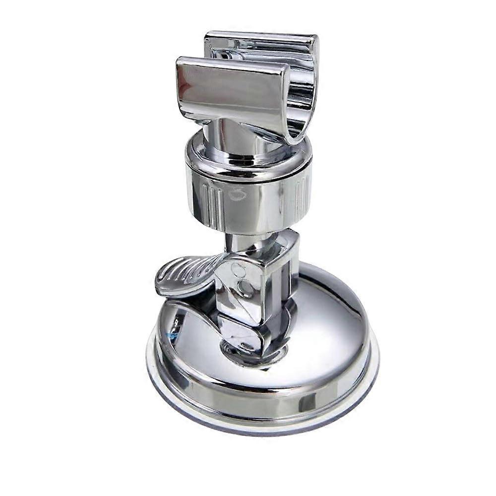 Adjustable Shower Head Holder with Suction Cup Lotus Canopy Bracket for Bathroom, Silver