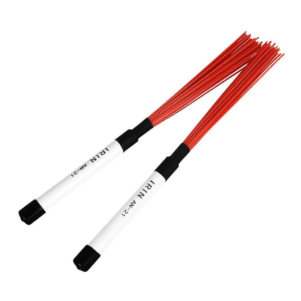 Drum Brushes Nylon ABS Handle Pair for Authentic Jazz Sound and Versatile Percussion Use