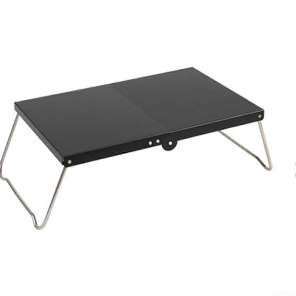 Aluminum Alloy Camping Foldable Table With Non Slip Design Lightweight Portable Gray Compatible With Camping Stoves