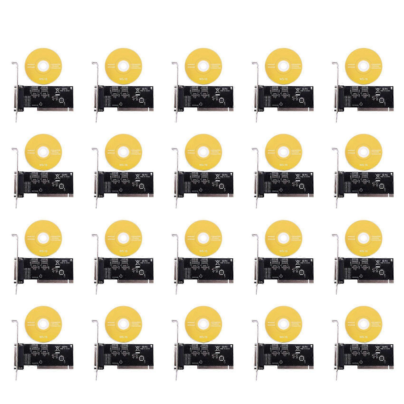 20X Pci Expansion Card Adapter 25Pin Parallel Lpt Pci to Parallel Db25 Printer Port Controller Card