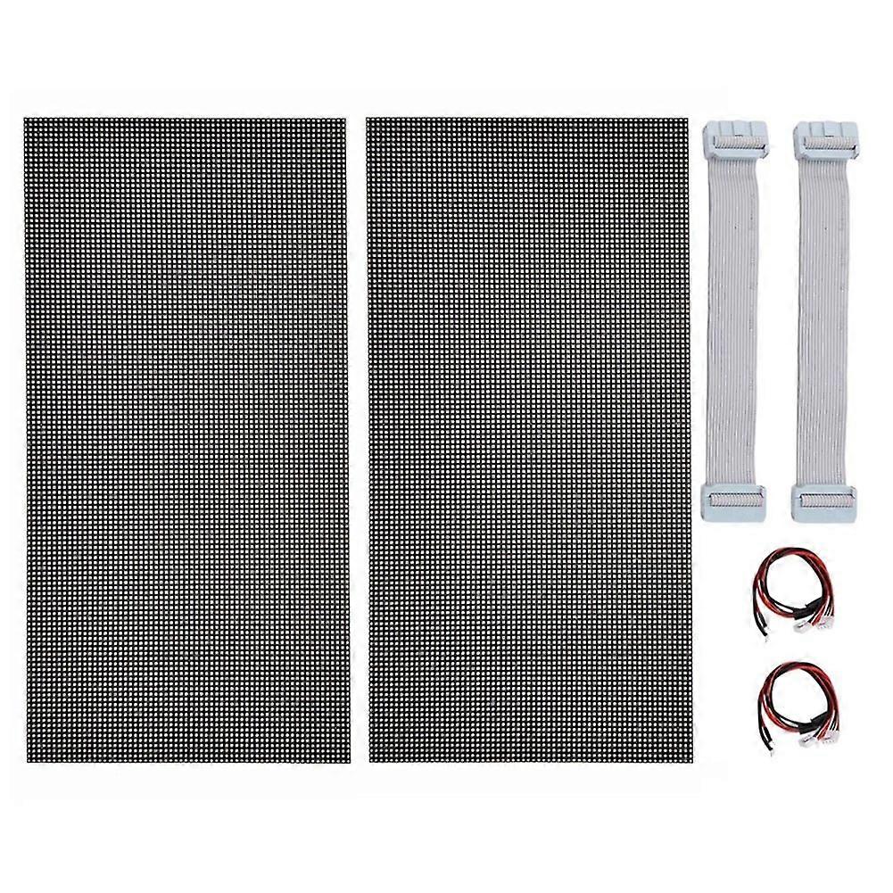 2Pcs P2.5 Indoor Full Color LED LED Display Unit Board HUB75 320x160mm 128x64 Pixels SMD RGB P2.5 LED Screen Panel