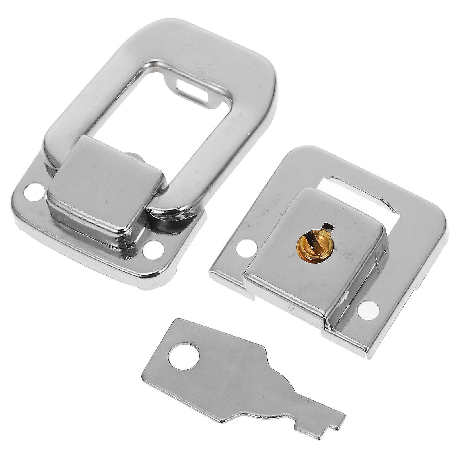 Durable Iron Silver Toggle Latch for Box Use Locking Mechanism Fits Various Sizes