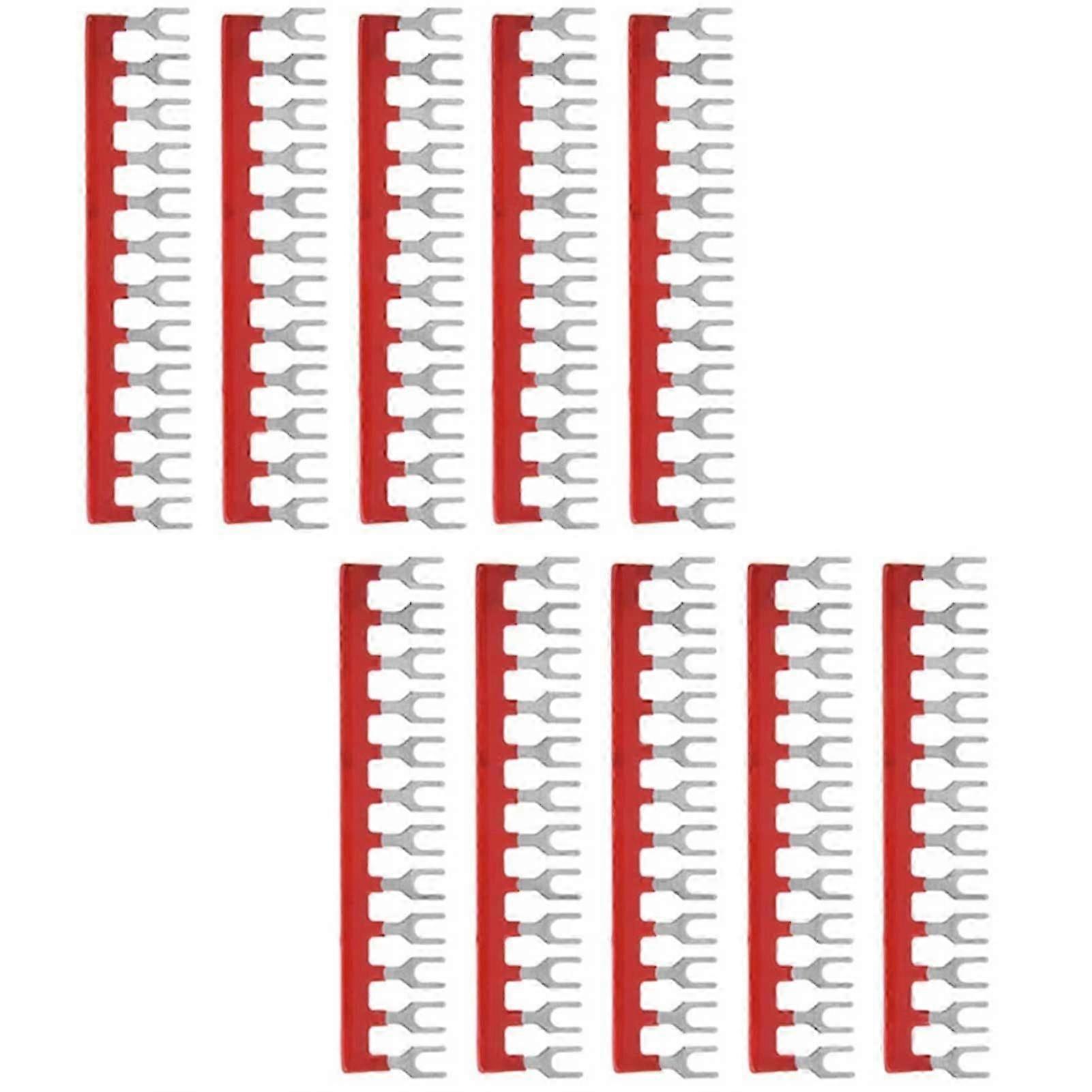 Electrical terminal strip 12 positions fork type copper