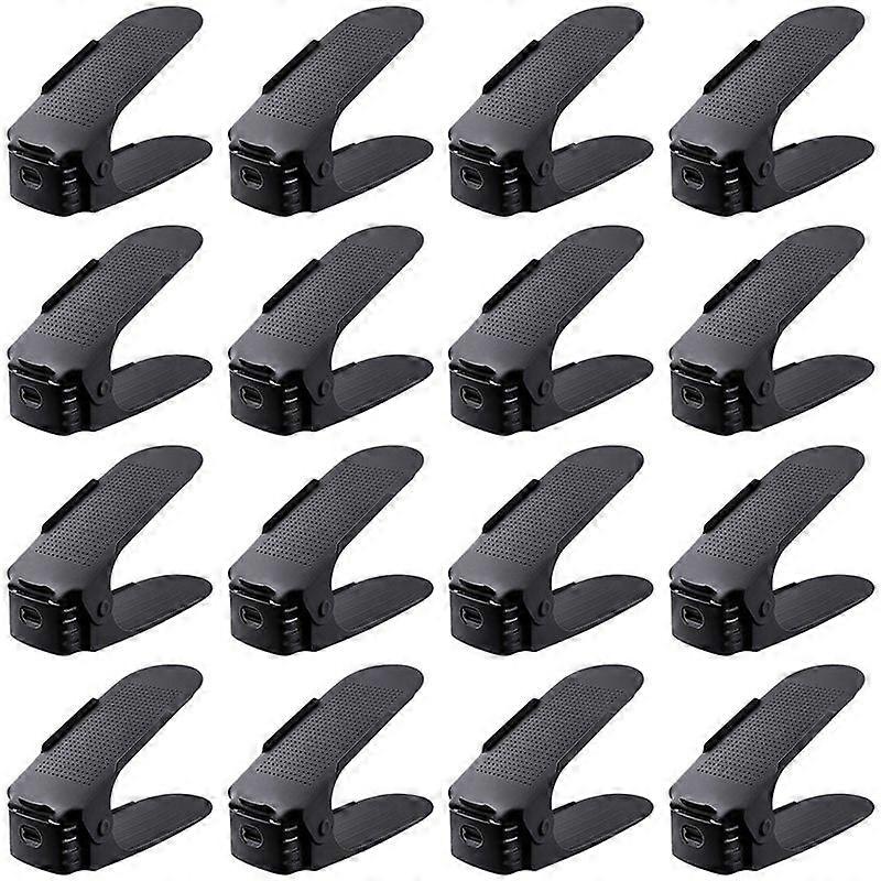 Shoe Slots Organizer, Adjustable Shoe Stacker Space Saver