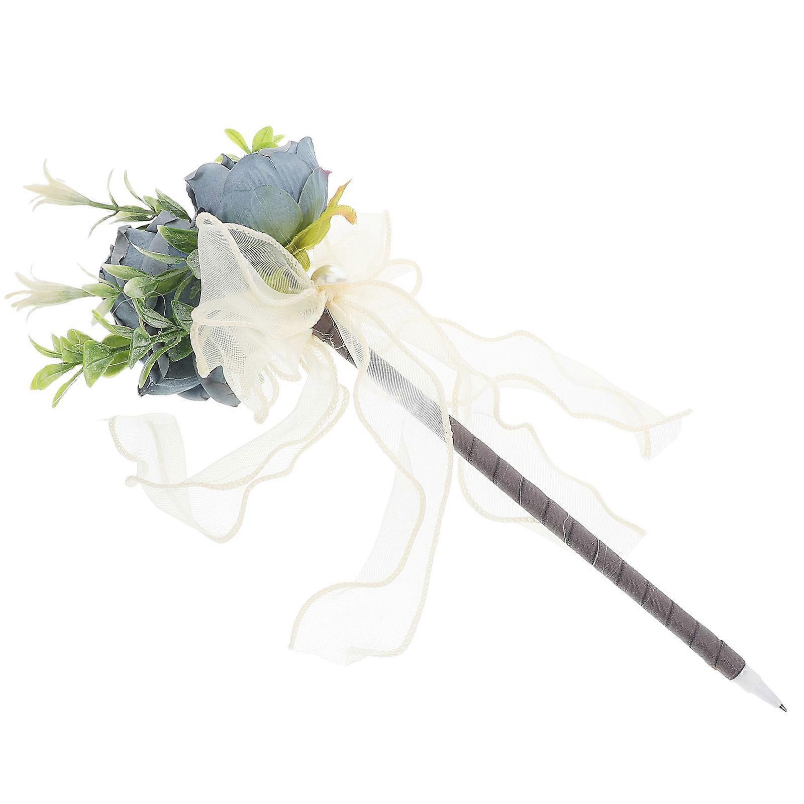 Creative Rose Shaped Ballpoint Pen for Writing with Black Ink
