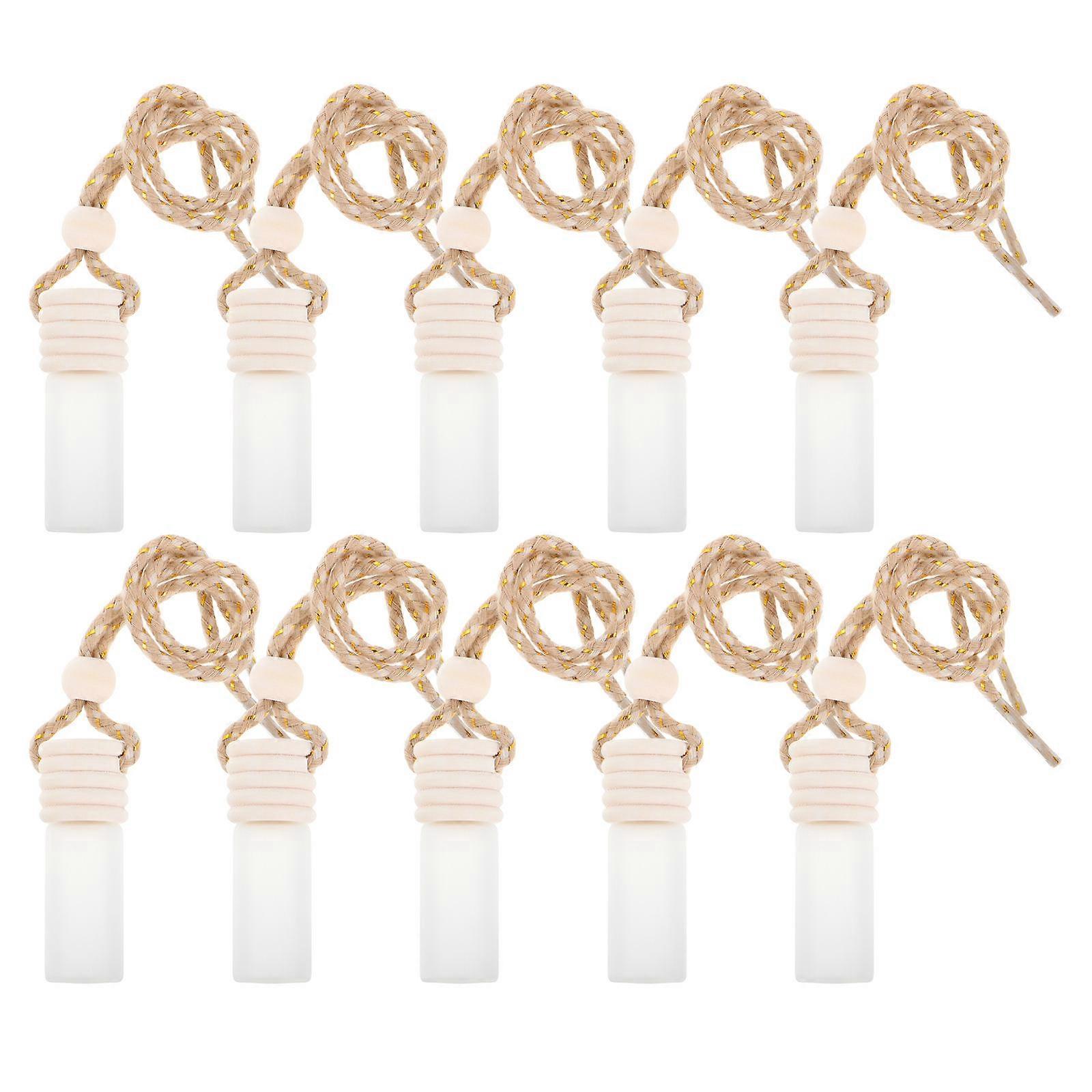 Car Aromatherapy Diffuser Bottle for Hanging 10Pcs Glass Perfume Bottles
