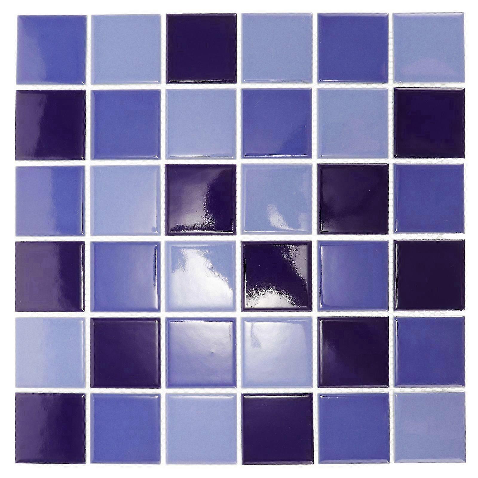 36pcs Mosaic Tile Ceramic Mosaic Tiles for Kitchen Backsplash Swimming Pool