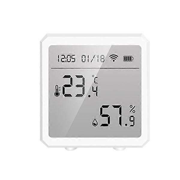 Smart Wifi Thermometer Hygrometer Voice Control Wireless Room