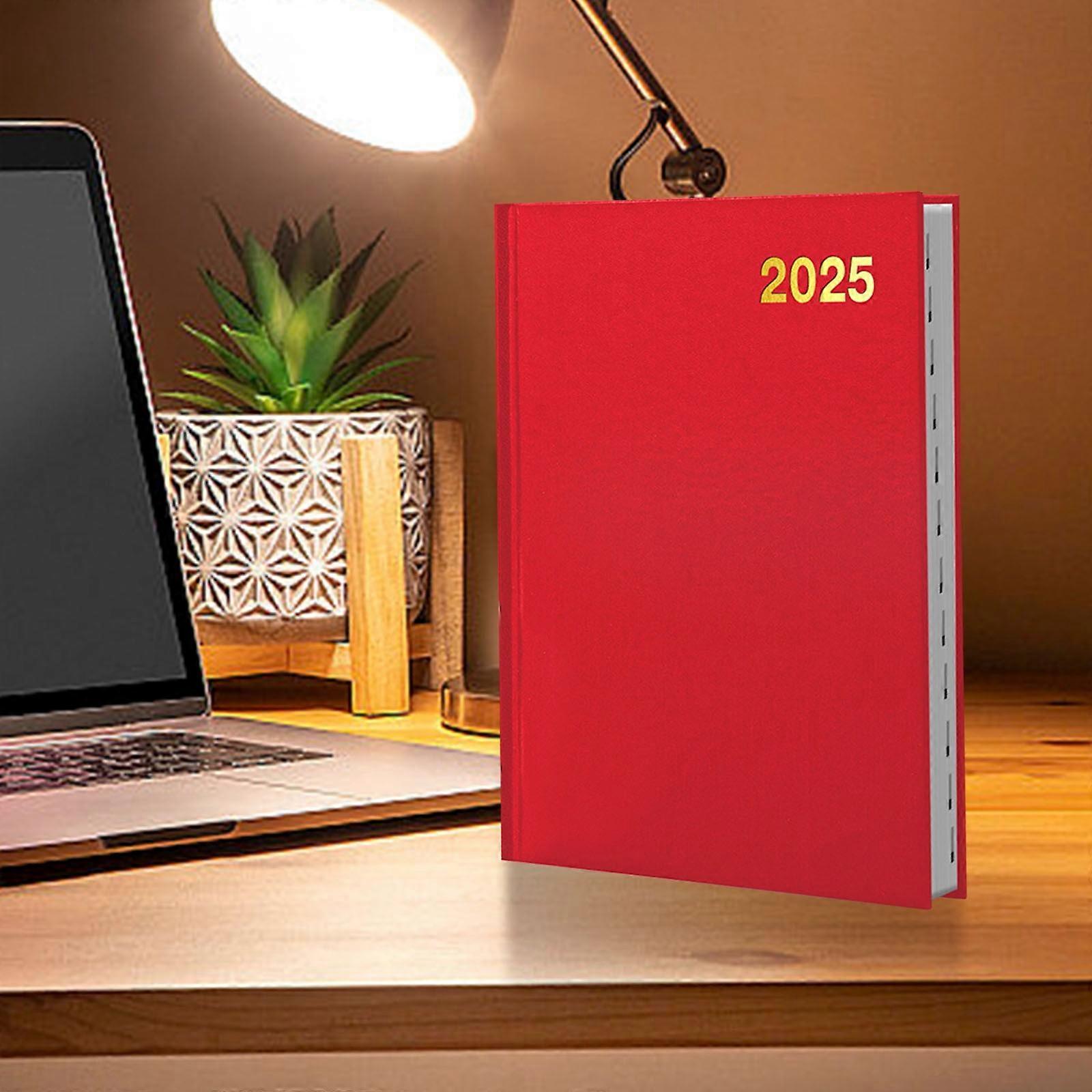 Cailmei A4 Notebook Elastic Rope Work Sports Coil English Plan Notebook Red Free Size