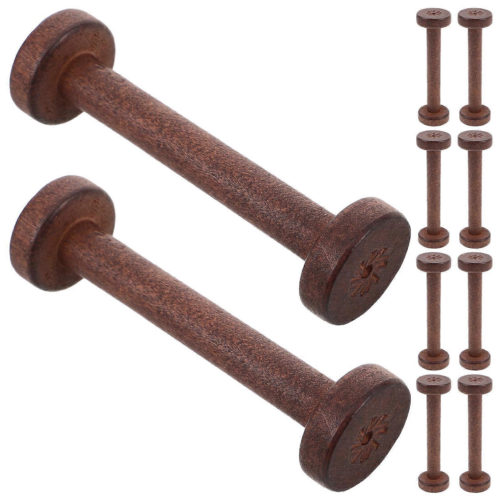 Wooden Sewing Thread Spools for Yarn Winding 40Pcs Pack