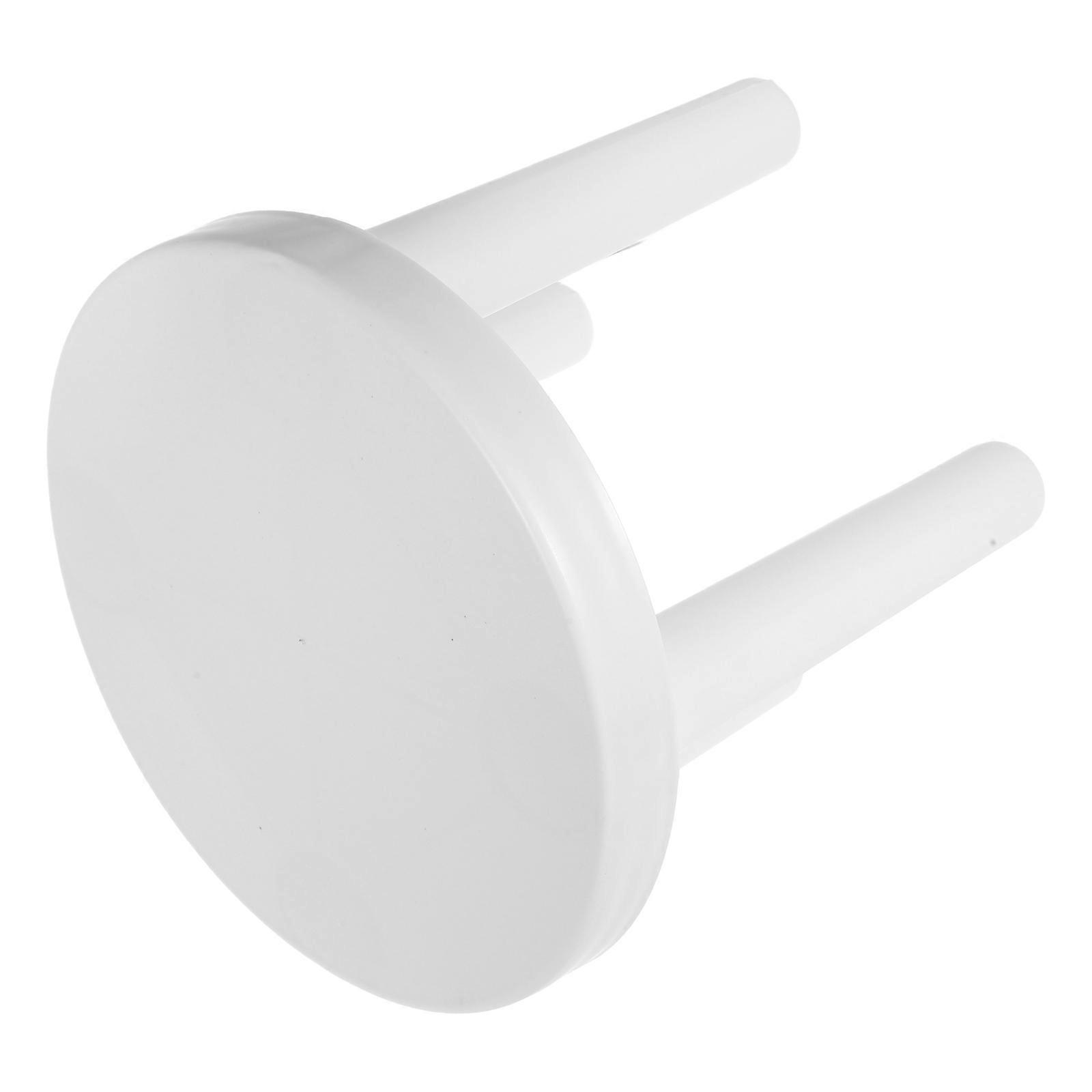 Plastic Stool Low Stool for Home Use 2Pcs White Non-Skid Round