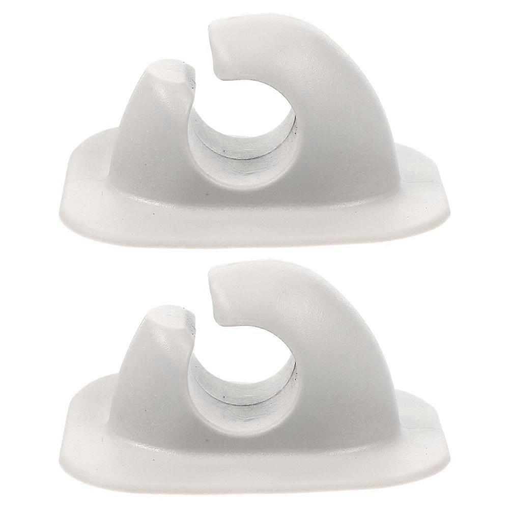 Professional Oar Holder Canoe Paddle Clip for Storage Use 1Pair White ABS