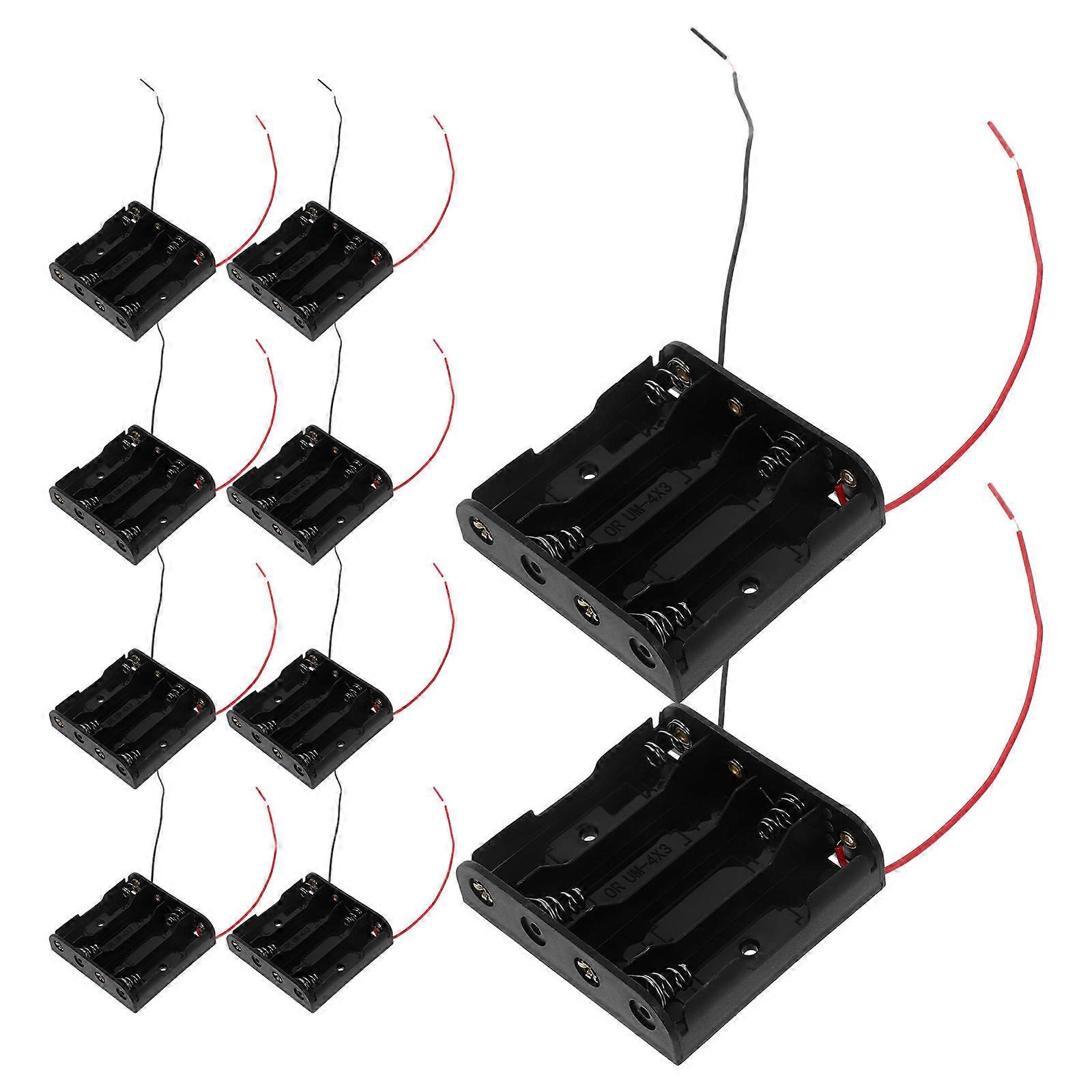 Industrial Plastic Battery Holder Case for Experiment 36Pcs Portable and Practical