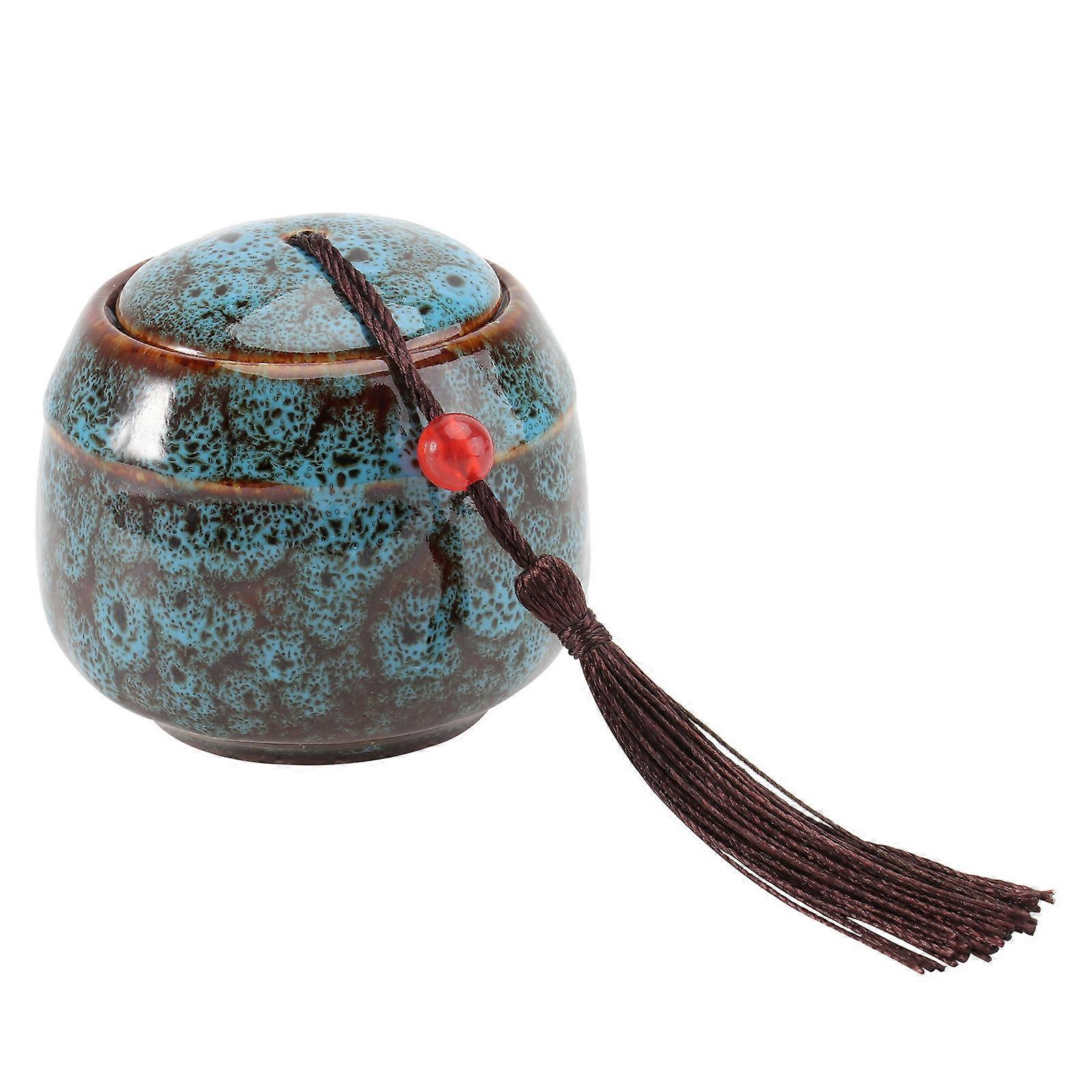 Pet Ashes Storage Container Ceramic Urn for Storage Use 3Pcs Blue